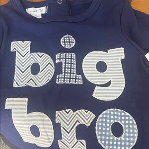 Mud Pie Navy 'Big Bro' Graphic Tee